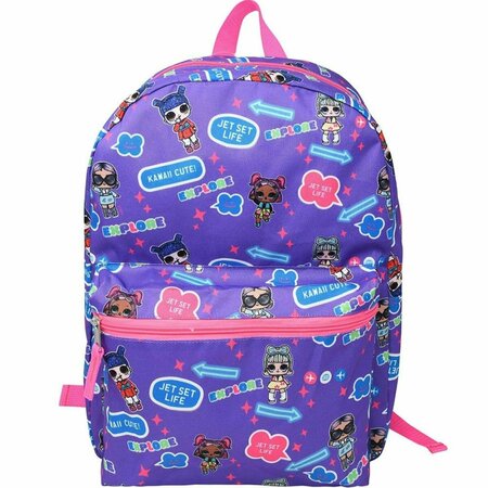 ONUS SARCINAE 16 in. Suprise Chat Bubbles All Over Print Backpack ON3619411